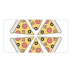 Pizza-slice-food-italian Satin Shawl by Sudhe