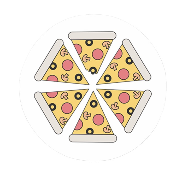 Pizza-slice-food-italian Mini Round Pill Box