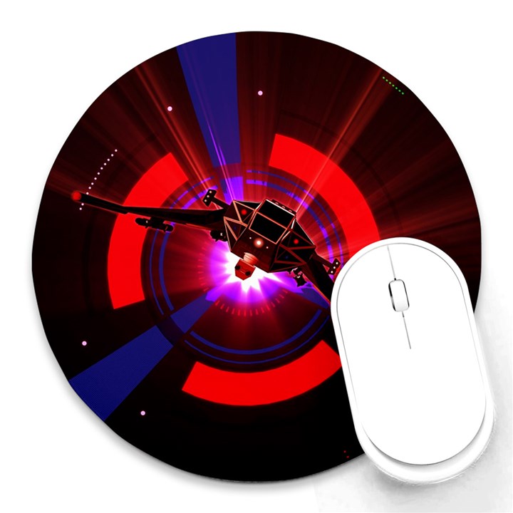 Science-fiction-cover-adventure Round Mousepads