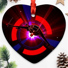 Science-fiction-cover-adventure Ornament (heart) by Sudhe