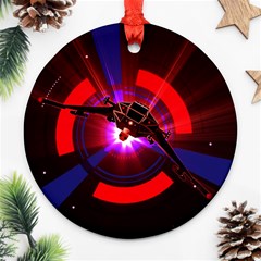 Science-fiction-cover-adventure Round Ornament (two Sides) by Sudhe