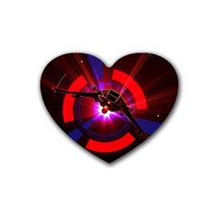 Science-fiction-cover-adventure Heart Coaster (4 Pack)  by Sudhe