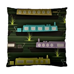 Narrow-boats-scene-pattern Standard Cushion Case (two Sides) by Sudhe