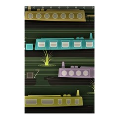 Narrow-boats-scene-pattern Shower Curtain 48  X 72  (small) 