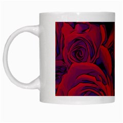 Roses-red-purple-flowers-pretty White Mugs by Sudhe