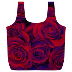 Roses-red-purple-flowers-pretty Full Print Recycle Bag (xl) by Sudhe