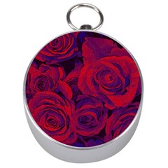 Roses-red-purple-flowers-pretty Silver Compasses by Sudhe