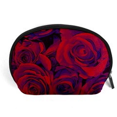 Roses-red-purple-flowers-pretty Accessory Pouch (large) by Sudhe