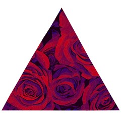 Roses-red-purple-flowers-pretty Wooden Puzzle Triangle by Sudhe