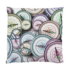 Compass-direction-north-south-east Standard Cushion Case (two Sides) by Sudhe