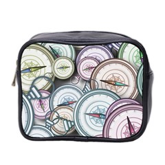 Compass-direction-north-south-east Mini Toiletries Bag (two Sides) by Sudhe