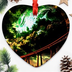 Science-fiction-forward-futuristic Ornament (heart) by Sudhe