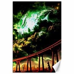 Science-fiction-forward-futuristic Canvas 12  X 18  by Sudhe