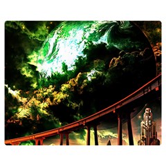 Science-fiction-forward-futuristic Double Sided Flano Blanket (medium)  by Sudhe