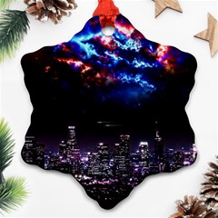 Science-fiction-sci-fi-forward Snowflake Ornament (two Sides) by Sudhe