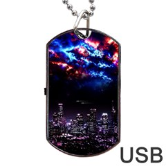 Science-fiction-sci-fi-forward Dog Tag Usb Flash (one Side) by Sudhe