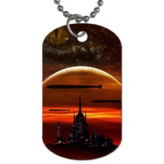 Science-fiction-digital-illustration Dog Tag (two Sides) by Sudhe