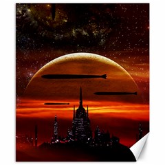 Science-fiction-digital-illustration Canvas 8  X 10  by Sudhe