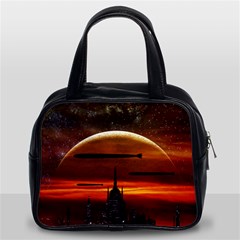 Science-fiction-digital-illustration Classic Handbag (two Sides) by Sudhe