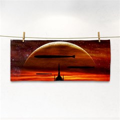 Science-fiction-digital-illustration Hand Towel by Sudhe