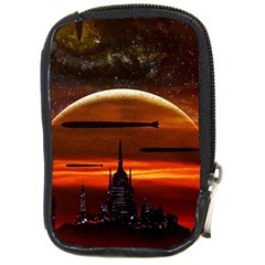 Science-fiction-digital-illustration Compact Camera Leather Case by Sudhe