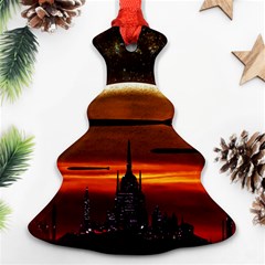 Science-fiction-digital-illustration Christmas Tree Ornament (two Sides) by Sudhe