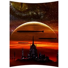 Science-fiction-digital-illustration Back Support Cushion by Sudhe