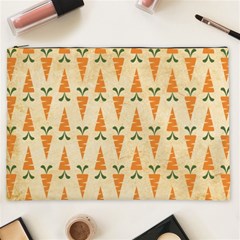 Pattern-carrot-pattern-carrot-print Cosmetic Bag (xxl) by Sudhe