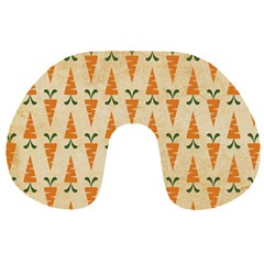 Pattern-carrot-pattern-carrot-print Travel Neck Pillow by Sudhe