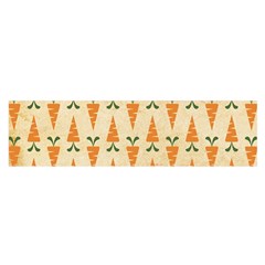 Pattern-carrot-pattern-carrot-print Satin Scarf (oblong) by Sudhe