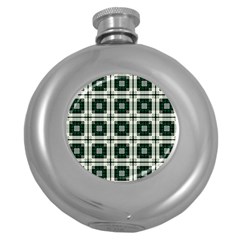 Pattern-design-texture-fashion Round Hip Flask (5 Oz)