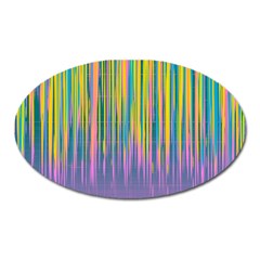 Background-colorful-texture-bright Oval Magnet by Sudhe