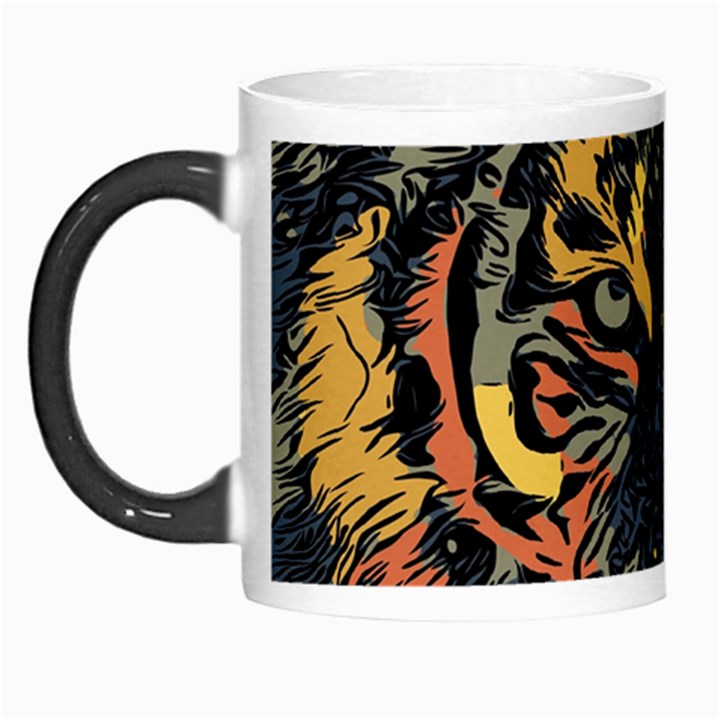 Tiger-predator-abstract-feline Morph Mugs