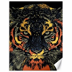 Tiger-predator-abstract-feline Canvas 18  X 24  by Sudhe