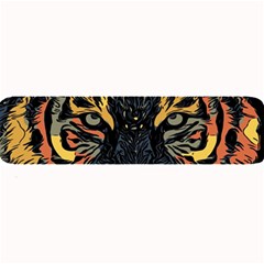 Tiger-predator-abstract-feline Large Bar Mats by Sudhe