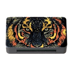 Tiger-predator-abstract-feline Memory Card Reader With Cf by Sudhe