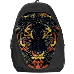 Tiger-predator-abstract-feline Backpack Bag by Sudhe