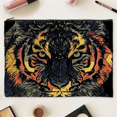 Tiger-predator-abstract-feline Cosmetic Bag (xxxl) by Sudhe