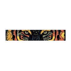 Tiger-predator-abstract-feline Flano Scarf (mini) by Sudhe