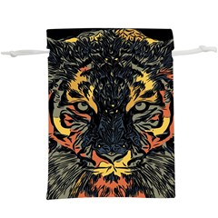 Tiger-predator-abstract-feline  Lightweight Drawstring Pouch (xl) by Sudhe