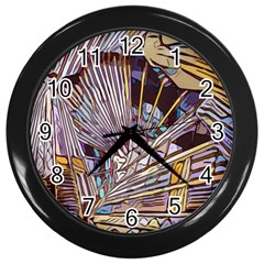 Abstract-drawing-design-modern Wall Clock (black) by Sudhe