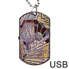 Abstract-drawing-design-modern Dog Tag Usb Flash (one Side) by Sudhe