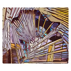 Abstract-drawing-design-modern Double Sided Flano Blanket (small)  by Sudhe