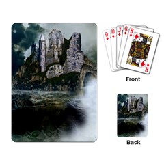 Sea-island-castle-landscape Playing Cards Single Design (rectangle) by Sudhe