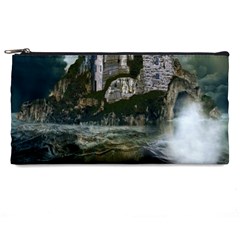 Sea-island-castle-landscape Pencil Case by Sudhe