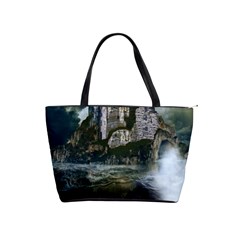 Sea-island-castle-landscape Classic Shoulder Handbag by Sudhe