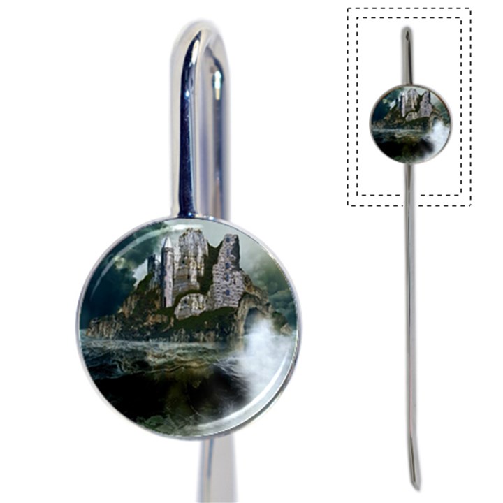 Sea-island-castle-landscape Book Mark