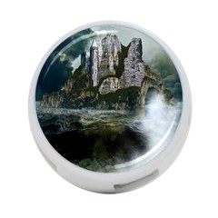 Sea-island-castle-landscape 4-port Usb Hub (two Sides) by Sudhe