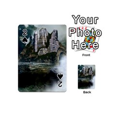 Sea-island-castle-landscape Playing Cards 54 Designs (mini) by Sudhe