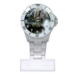 Sea-island-castle-landscape Plastic Nurses Watch Front